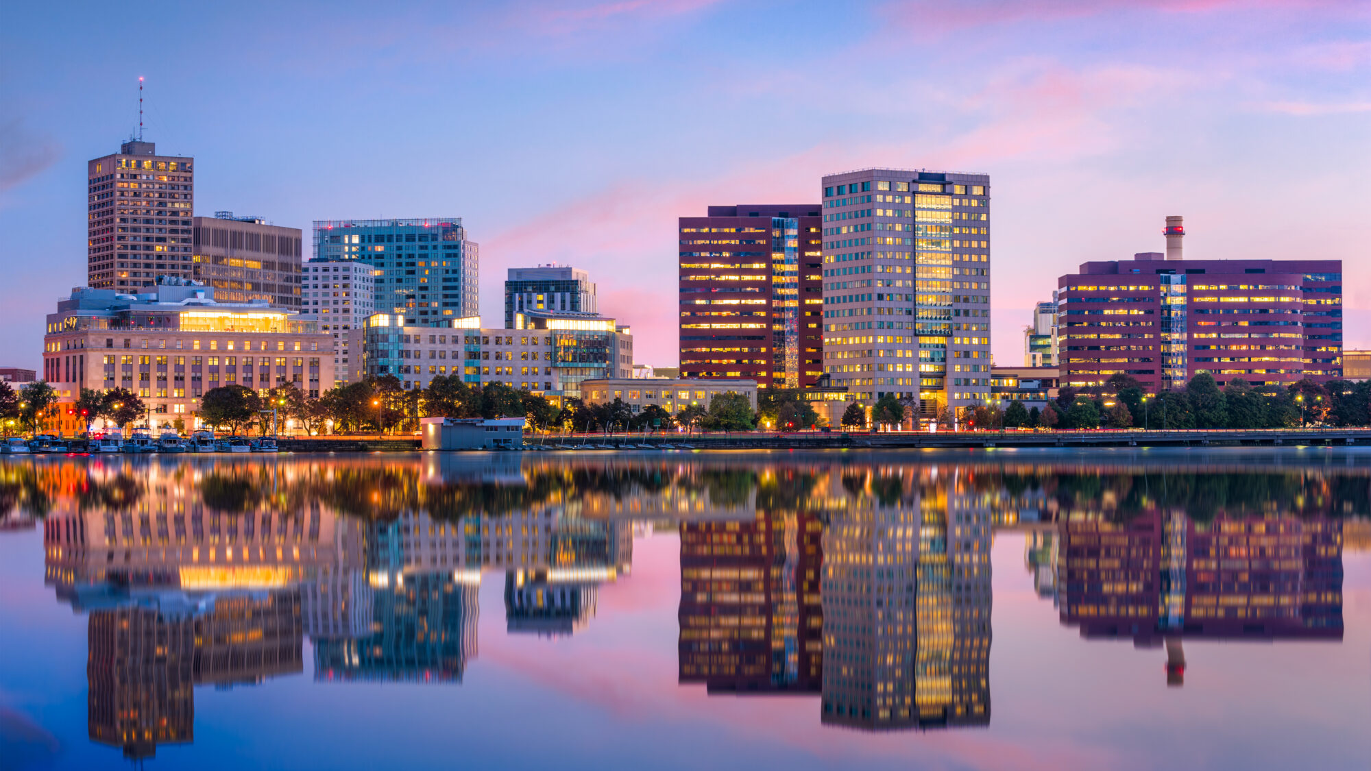 City skyline of Cambridge, USA