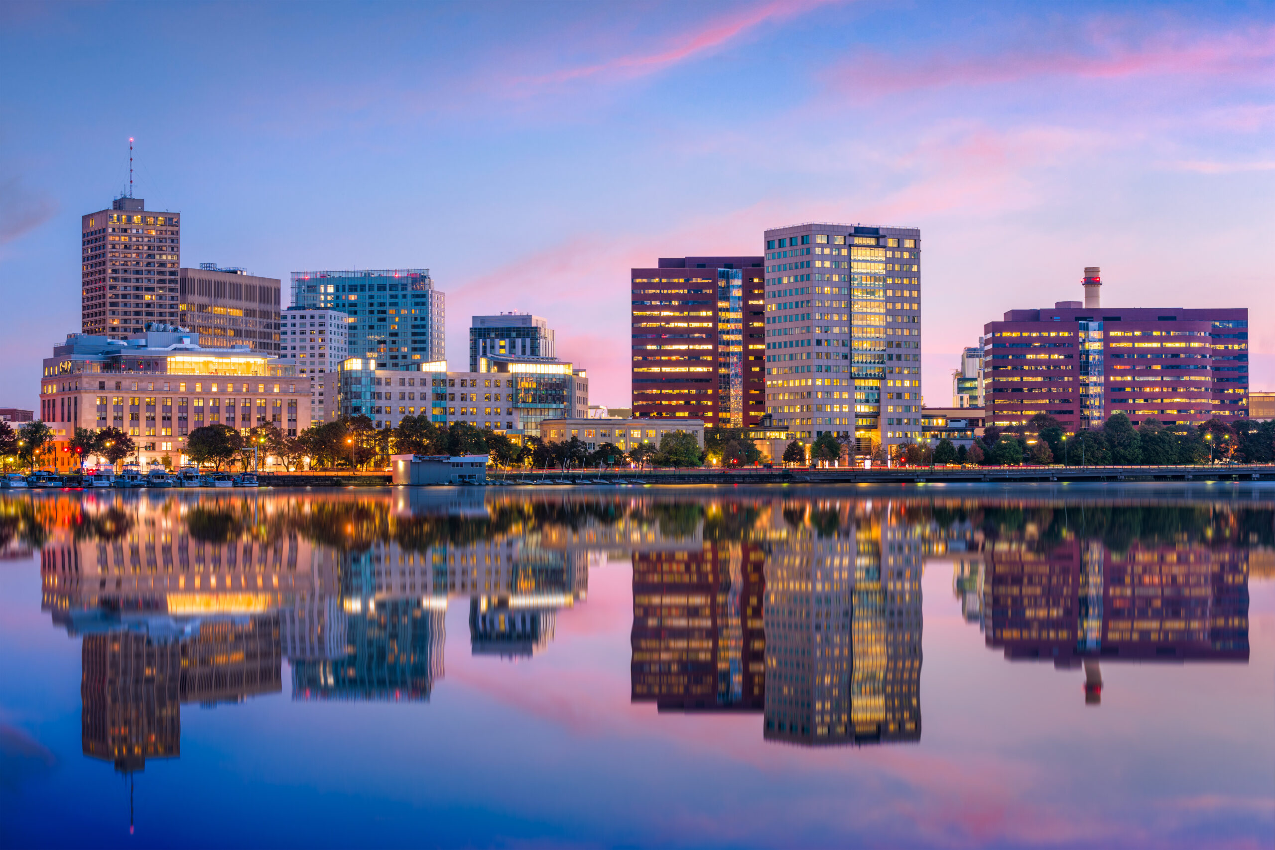 City skyline of Cambridge, USA