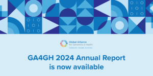 Geometric pattern for GA4GH Annual Report